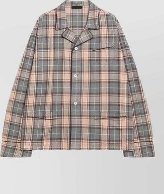 Prada checked cotton shirt