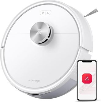 Roborock Q7 M5 Robot Aspirador Y Fregasuelos 2 En 1 De 10000 Pa, Robot Vacuum Con Doble Sistema Antienredos, Navegaci&oacute;n Precisense Lidar, Controlado Por App Y 