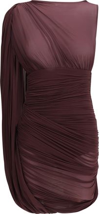 Magda Butrym Sheer Draped Mini Dress