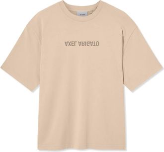 Axel Arigato Distort Gewassen T-shirt - Heren - T-shirts - Beige - XL - Katoen - Tops