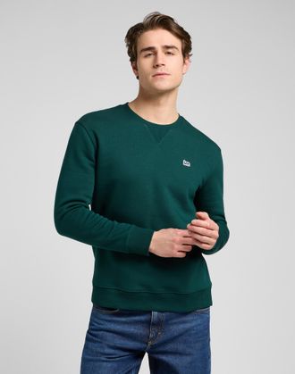 Lee T-Shirt LEE, Herren, Gr. XXL, jade forest, Obermaterial: 80% Baumwolle, 20% Polyester, Basic, schmal h&uuml;ftlang, Rundhals, Shirts T-Shirt, in schmaler P