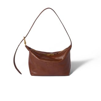 Miu Miu Spirit Nappa Leather Bag, Woman, Palisander