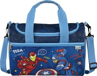 Scooli Sporttasche SCOOLI Jurassic World, Damen, Gr. B/H/T: 35cm x 23cm x 16cm, bunt (avengers), Polyester, bedruckt, Taschen Sporttasche