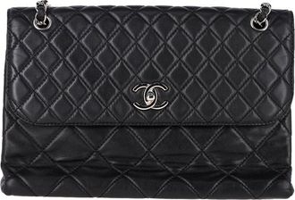 Chanel Black Sheep Leather Maxi Quilted (Authentic Pre-Loved)