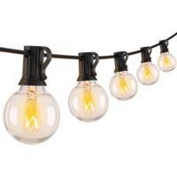 OEM Guirnalda De Luces Led G40 Para Exteriores (25 + 2), Impermeable, 8,5 Metros, Ideal Para Jard&iacute;n, Patio, Bodas Y Navidad