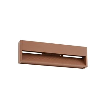 Lucande L&aacute;mpara de pared led exterior de aluminio marr&oacute;n