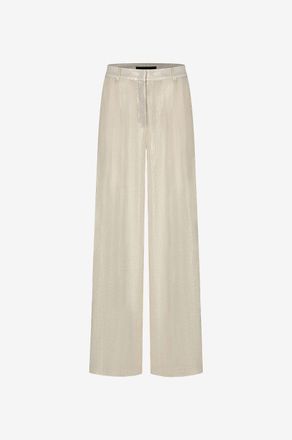 Cambio Leinen-Lam&eacute;-Hose mit weitem Bein Anny