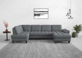 Sit&more Wohnlandschaft »Westham U-Form« wahlweise mit Bettfunktion, Bettkasten, Sitztiefenverstellung