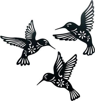 OEM 3 Piezas De Colibr&iacute;es De Metal Para Decoraci&oacute;n De Interiores Y Exteriores, Balc&oacute;n, Patio Y Hogar. Regalo Ideal