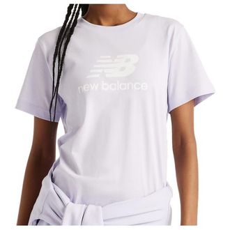New Balance Sport Essentials Jersey Logo T-Shirt T-Shirt f&uuml;r Damen | wei&szlig;