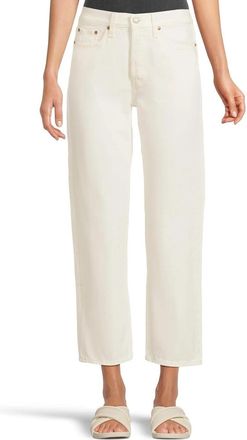 Levi's Premium Wedgie Cropped Jeans Women White Denim Straight Leg GBO3280