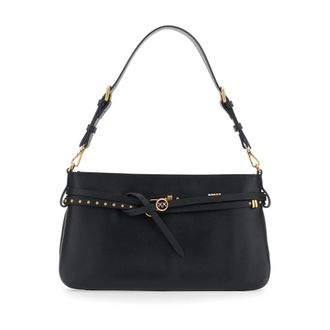 Pinko Belt Bag Classic Vitello - Dames - Schoudertassen - Zwart - ONE Size - Tassen