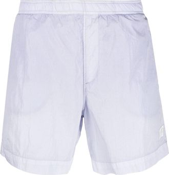 C.P. Company logo-patch swim shorts - men - Polyamide/Polyamide - 54 - Purple