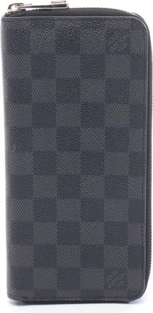 Louis Vuitton Black Damier Graphite Damier Graphite Long Wallet (Bi-Fold) (Pre-Owned)