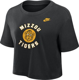 Nike Missouri Tigers Nike Womens Dri-FIT Cropped T-Shirt in Black | W11840P404MISR-BLK