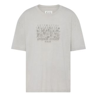 Maison Margiela Numerical T-shirt - Heren - T-shirts - Grijs - XL - Katoen - Tops
