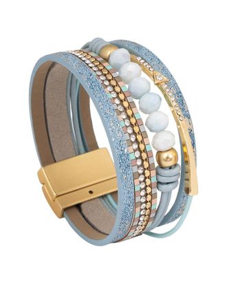 Saachi Saachi Arrow Charm Leather Bracelet