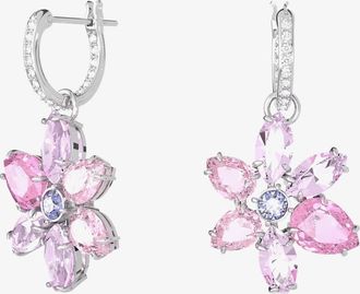Swarovski Gema Flower Dropper Hoop Earrings 5658397