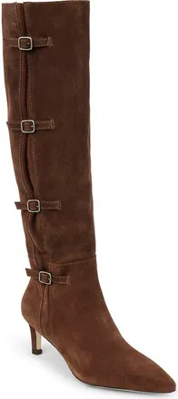 Matisse Footwear Priscilla Leather Knee High Boot in Dark Brown at Nordstrom, Size 6.5