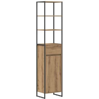 vidaXL Bathroom Cabinet Artisian Oak 40 x 30 x 180 cm Engineered Wood vidaXL