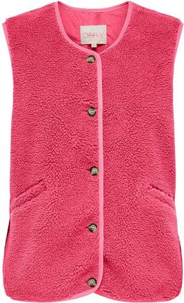 Only Mouwloos vest in sherpa