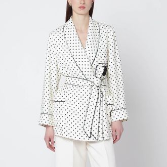 Valentino Supergrain jacket with Plusdepois print