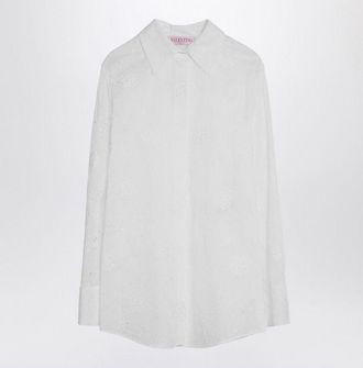 Valentino Garavani Womens White Cotton Shirt - Size EU 36 (Womens)
