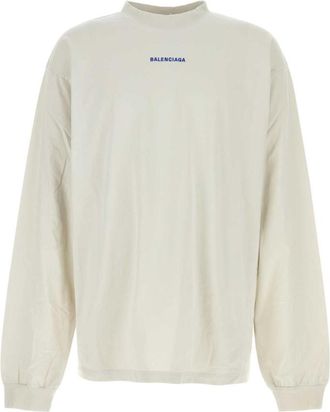 Balenciaga White Cotton T-shirt