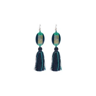 Maliparmi Earrings, female, Green, Size: ONE SIZE Elegant Stone Earrings