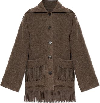 By Malene Birger Jassen, Dames, Bruin, S, Wol, Wool Boloune Jacket