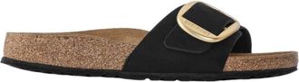 Birkenstock Madrid Big Buckle Narrow Fit - Dames - Sandalen - Zwart - 37 EU - Leer - Schoenen