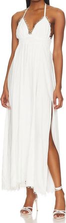 Peixoto Zoe Smocked Strappy Dress In White