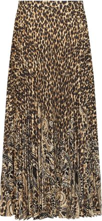 Etro Womens Skirt, Pleated Ankle-Length, Multicolour Polyester