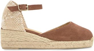 Castaner Carol Espadrille - Dames - Sleehakken - Bruin - 40 EU - Katoen - Schoenen