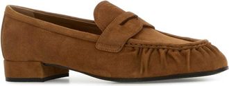 Prada Womens Style Loafer Brown Suede