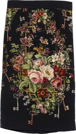 Dolce & Gabbana Gonna con stampa - Nero
