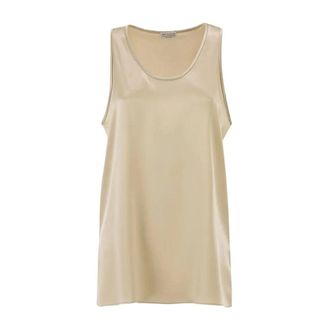 Brunello Cucinelli Blusa - Tops - Mujer - Beige - XS