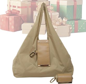 Generic Keychain Tote Bag, Tote Bag for Women, Handbag Organizer with Keychain Wallet Purse, Large Capacity Portable Storage Bags for Travel Beach Shopping Bi