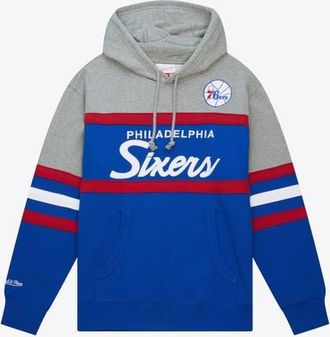 Mitchell & Ness Mens Mitchell & Ness Royal Philadelphia 76ers Fleece Head Coach Hoodie at Nordstrom, Size Xx-Large