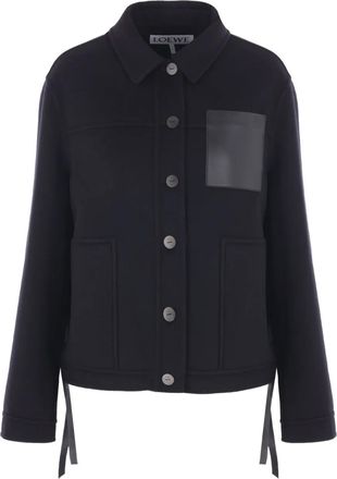 Loewe Jack met knoopsluiting en meerdere zakken - Zwart