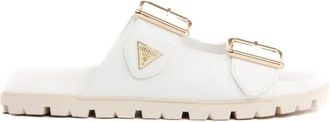 Guess Fasten Slippers - Dames - Sandalen - Wit - 39 EU - Su&egrave;de - Schoenen