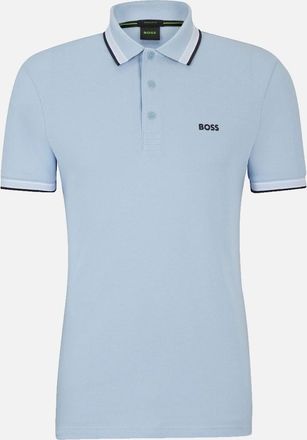 HUGO BOSS Mens Boss Paddy Polo Shirt Bright Blue - Size: 54/56/58/60