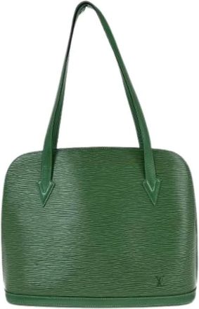 Louis Vuitton Pre-owned Shoulder Bags, female, Green, Size: ONE SIZE Pre-owned Lussac Handbag