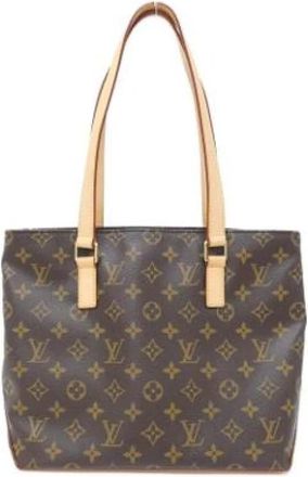Louis Vuitton Pre-owned Monogram Tote Bag - Dames - Vintage Shopper - Bruin - ONE Size - Vintage