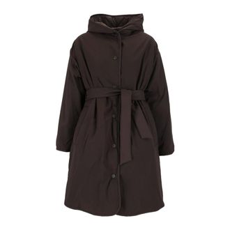 Max Mara Imbottito lungo Massa - Dames - Mantels - Bruin - Maat: L
