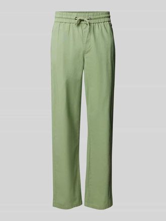 Blend Regular Fit Leinenhose mit Tunnelzug Modell BAY in Oliv, Gr&ouml;&szlig;e M