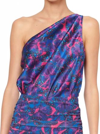 Cami NYC Darby Asymmetrical Draped Bodysuit In Mariposa