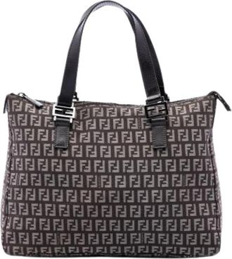 Fendi Pre-owned Vintage Tote - Dames - Vintage Handtas - Bruin - ONE Size - Leer - Vintage