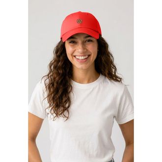 Dalix Pretzel Dad Cap in Red at Nordstrom