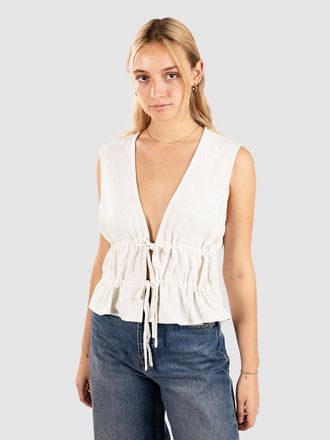 Rhythm Skyla Tie Tank Top weiss